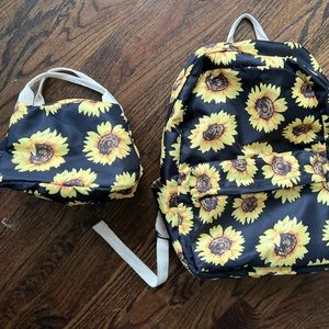 Backpack & Matching Lunch box Sunflower Girls